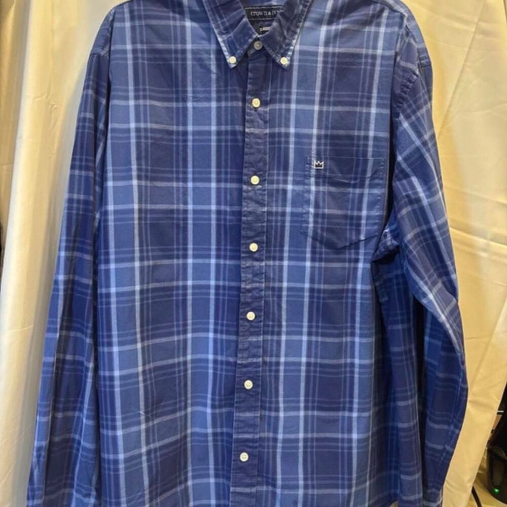 Crown-ivy Men's Blue and Navy Shirt